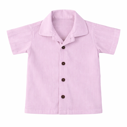 Lavender Dreams – Lavender Solid Cotton Night Suit | 12–18 Months