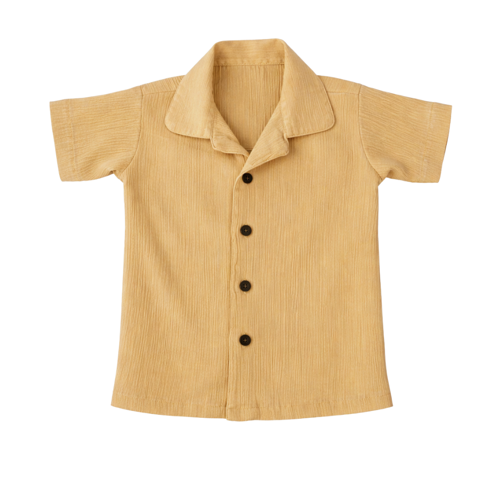 Lil Latte – Beige Solid Cotton Night Suit | 12–18 Months