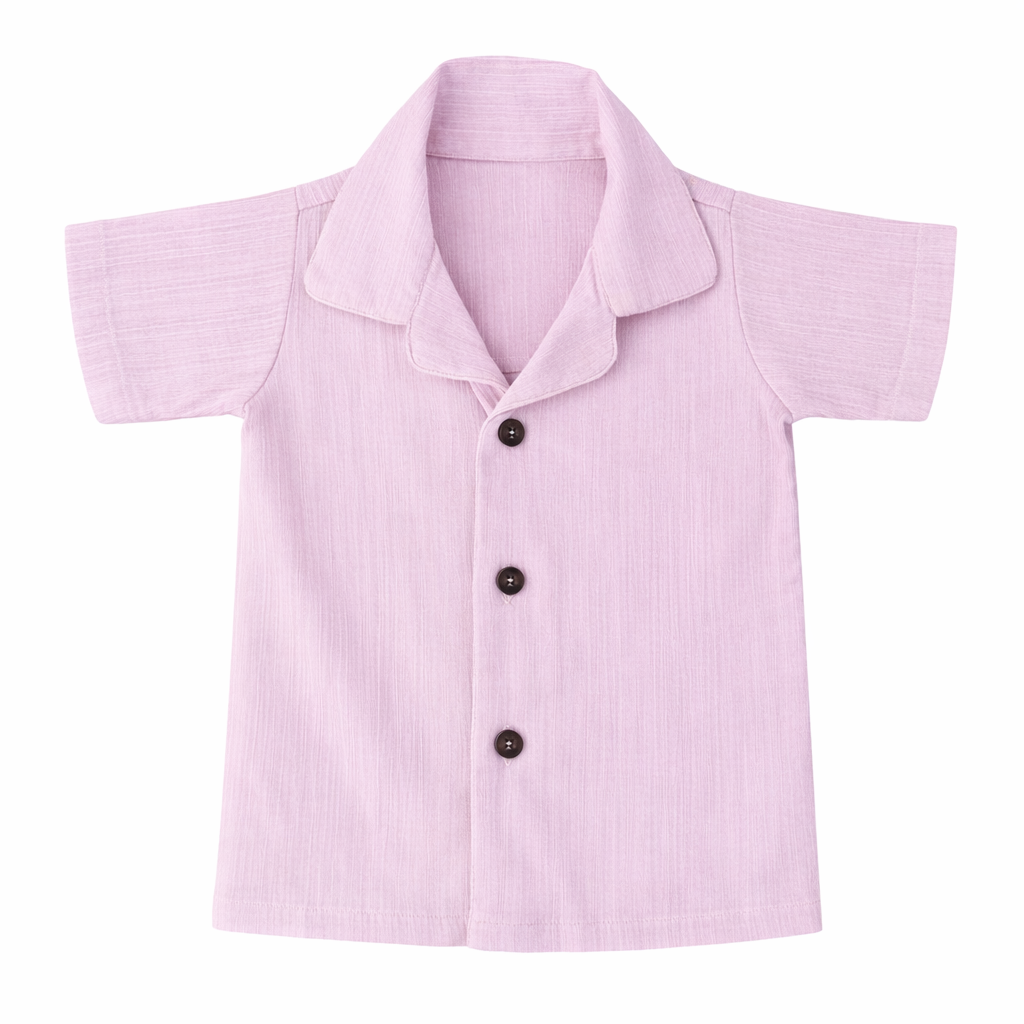 Lavender Dreams – Lavender Solid Cotton Night Suit | 6–12 Months