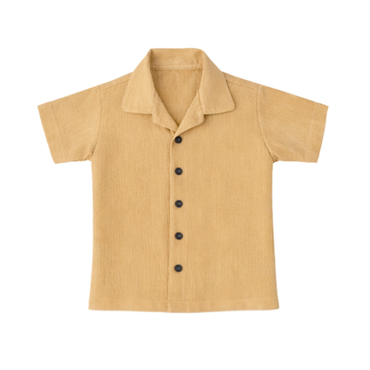 Lil Latte – Beige Solid Cotton Night Suit | 2–3 Years