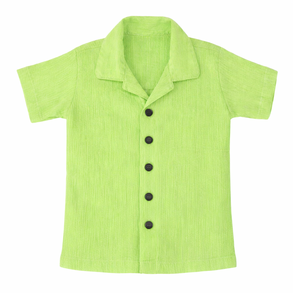 Lil Sprout – Green Solid Cotton Night Suit | 2–3 Years