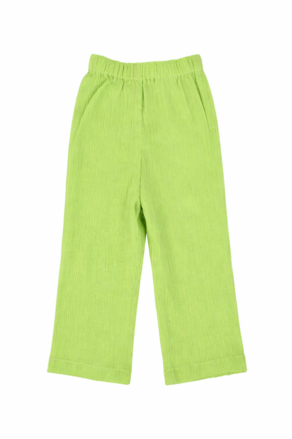 Lil Sprout – Green Solid Cotton Night Suit | 2–3 Years