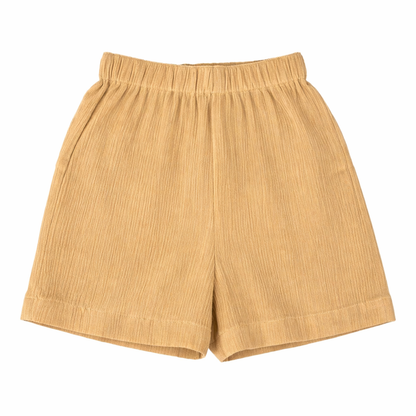 Lil Latte – Beige Solid Cotton Night Suit | 12–18 Months