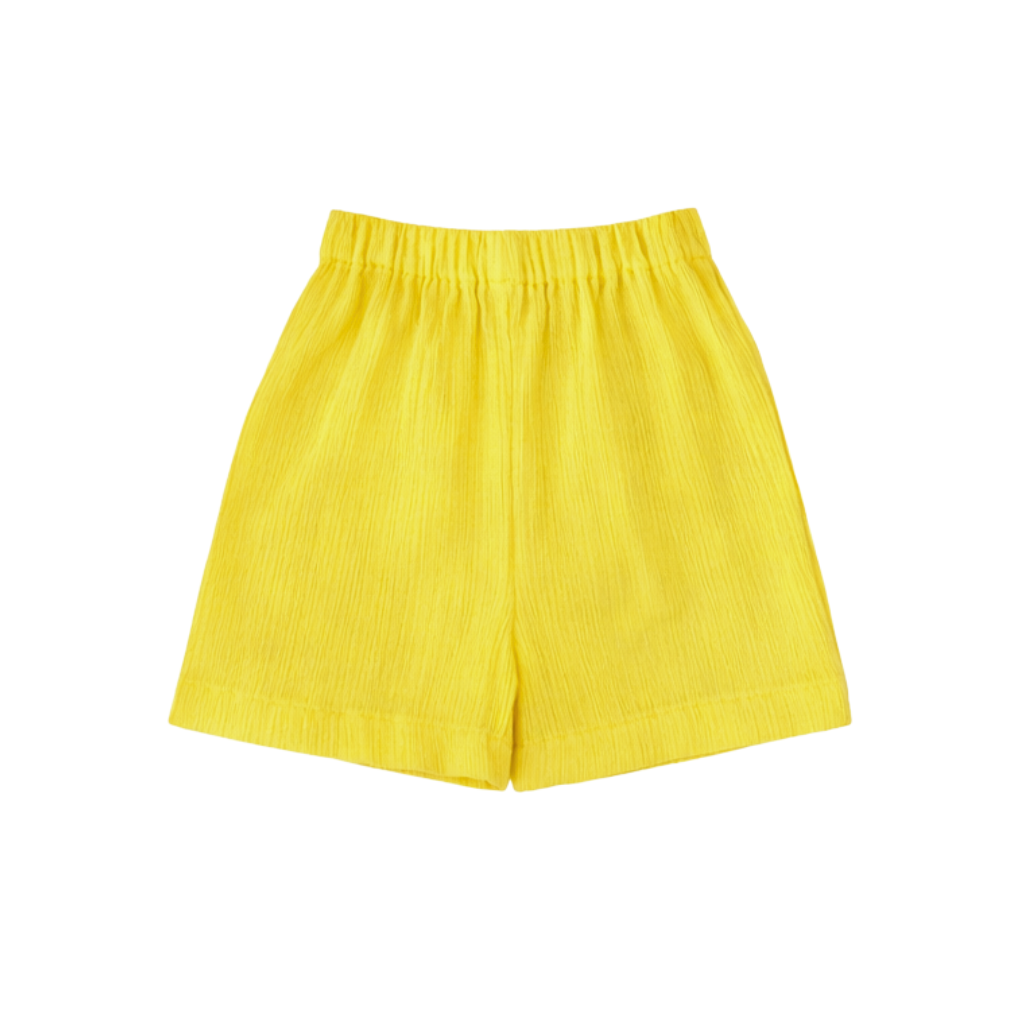 Sunny Days – Yellow Solid Cotton Night Suit | 6–12 Months