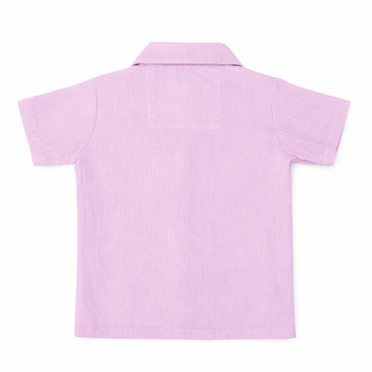 Lavender Dreams – Lavender Solid Cotton Night Suit | 2–3 Years