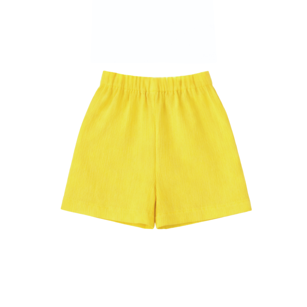 Sunny Days – Yellow Solid Cotton Night Suit | 12–18 Months