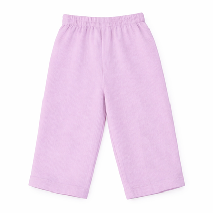 Lavender Dreams – Lavender Solid Cotton Night Suit | 2–3 Years