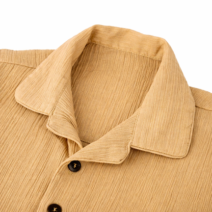 Lil Latte – Beige Solid Cotton Night Suit | 2–3 Years