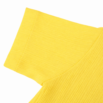 Sunny Days – Yellow Solid Cotton Night Suit | 6–12 Months