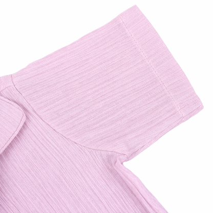 Lavender Dreams – Lavender Solid Cotton Night Suit | 6–12 Months