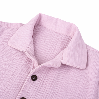 Lavender Dreams – Lavender Solid Cotton Night Suit | 12–18 Months