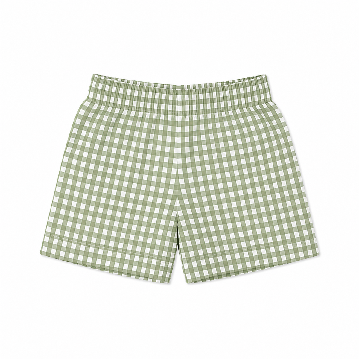 Lil Meadow – Green Woven Gingham Cotton Night Suit | 12–18 Months